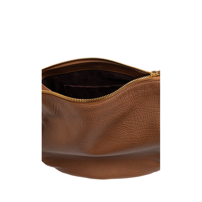 Knight Medium Calf Leather Shoulder Bag - Hazel - Image 5