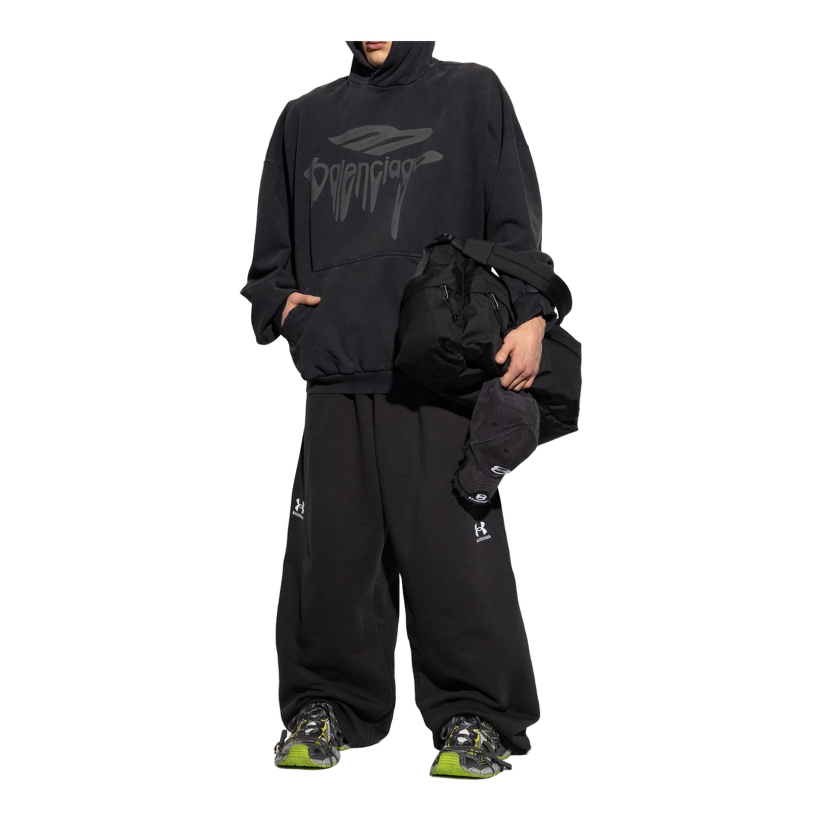 3XL Trainers in White Grey Green Yellow - Image 3