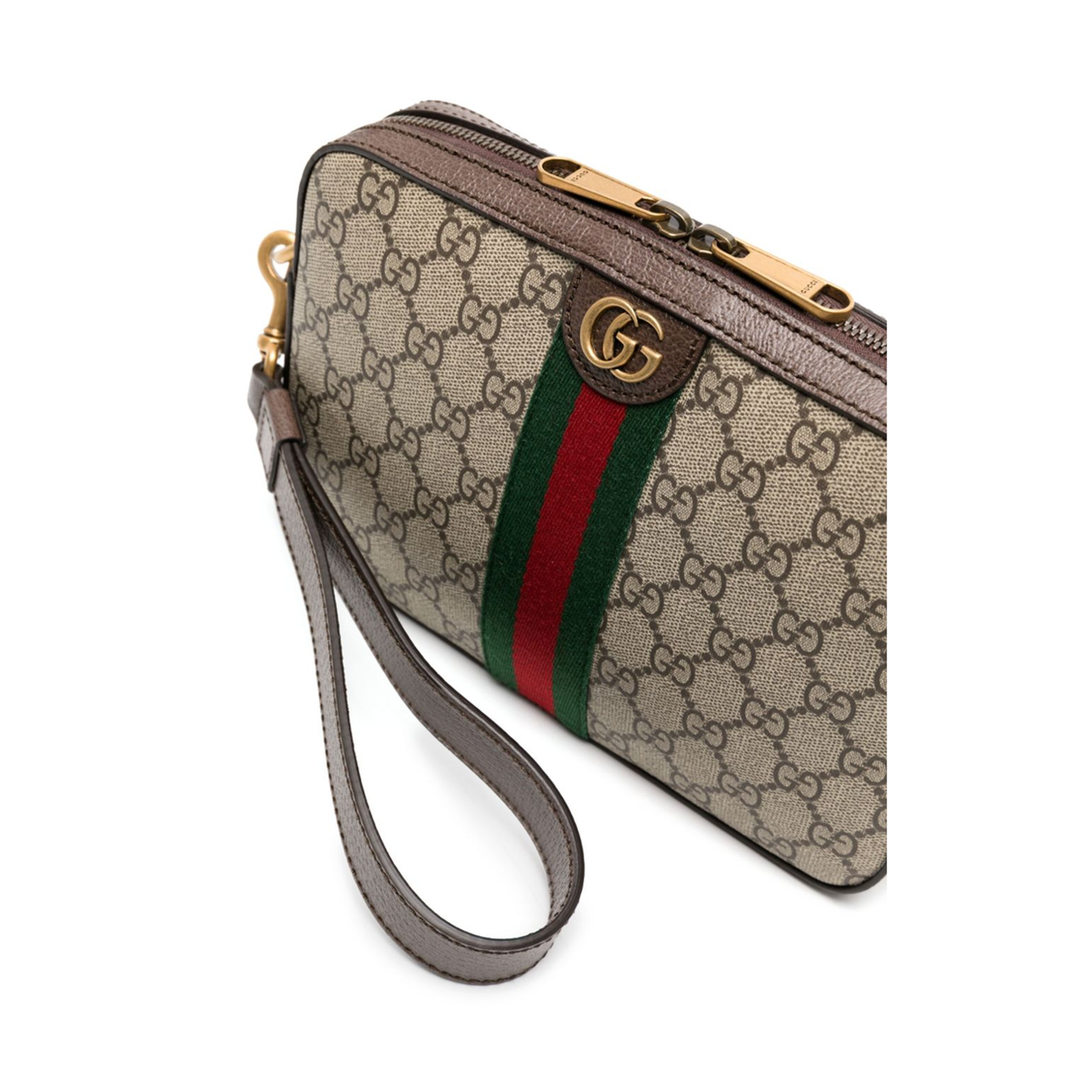 Ophidia Small Canvas Crossbody Bag - Beige - Image 2