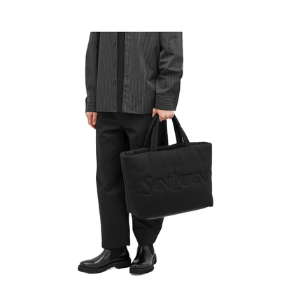 Embossed Wool Tote Bag - Image 4