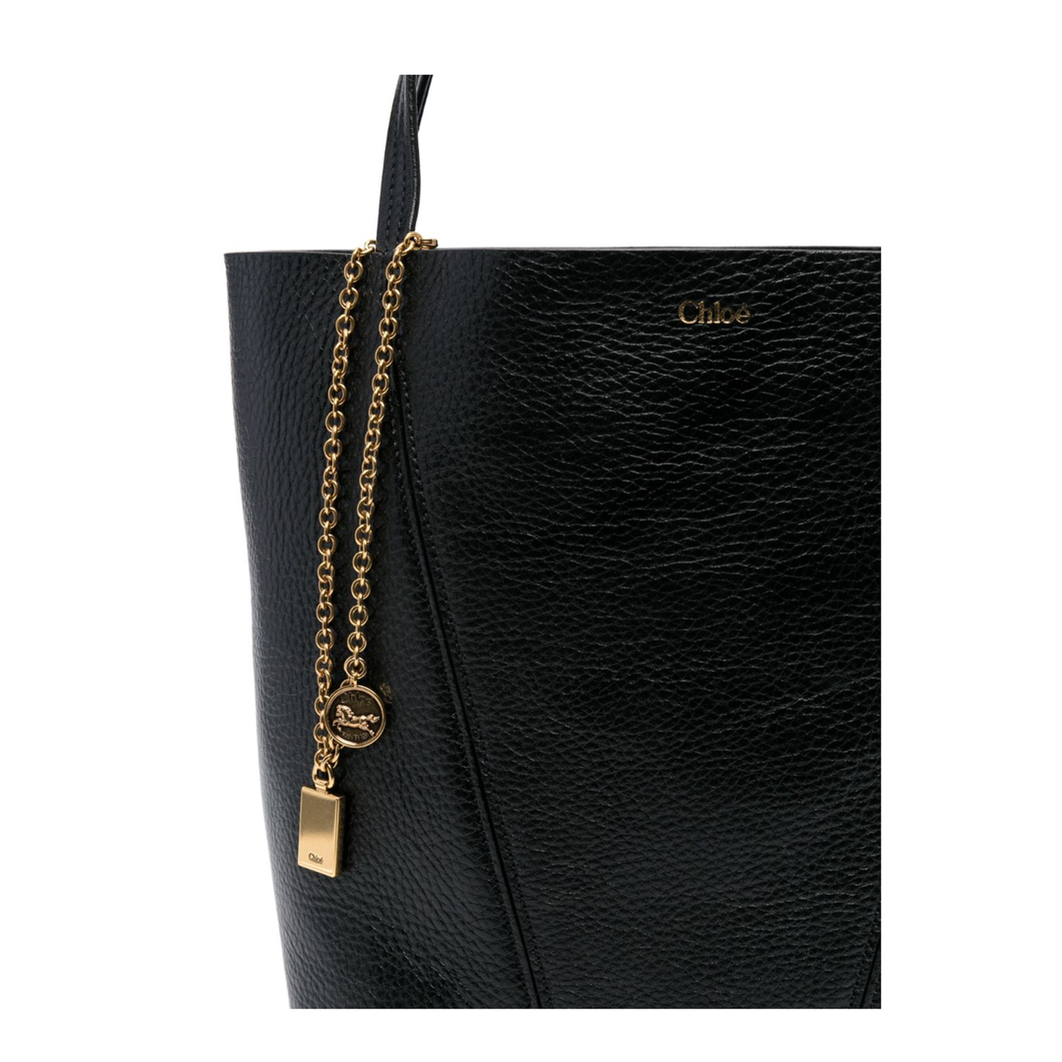 Black Two Flat Shoulder Straps Bag - Image 2