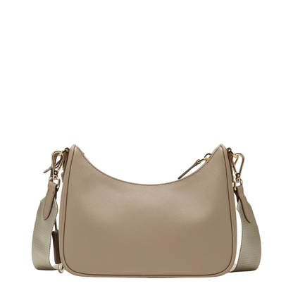 Re-Edition 2005 Medium Saffiano Leather Shoulder Bag - Cameo Beige - Image 2