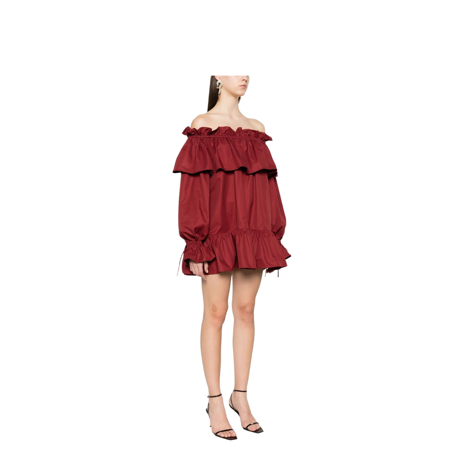 Ruffled Dress in Cotton Twill - Image 3