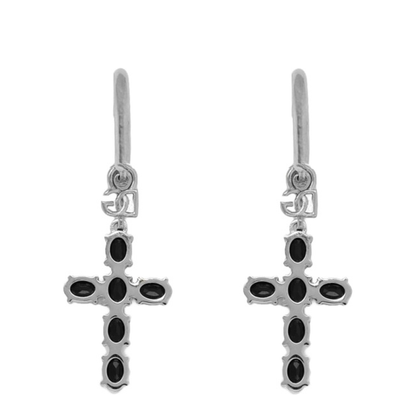 Earrings with Crystal Crosses - Image 2