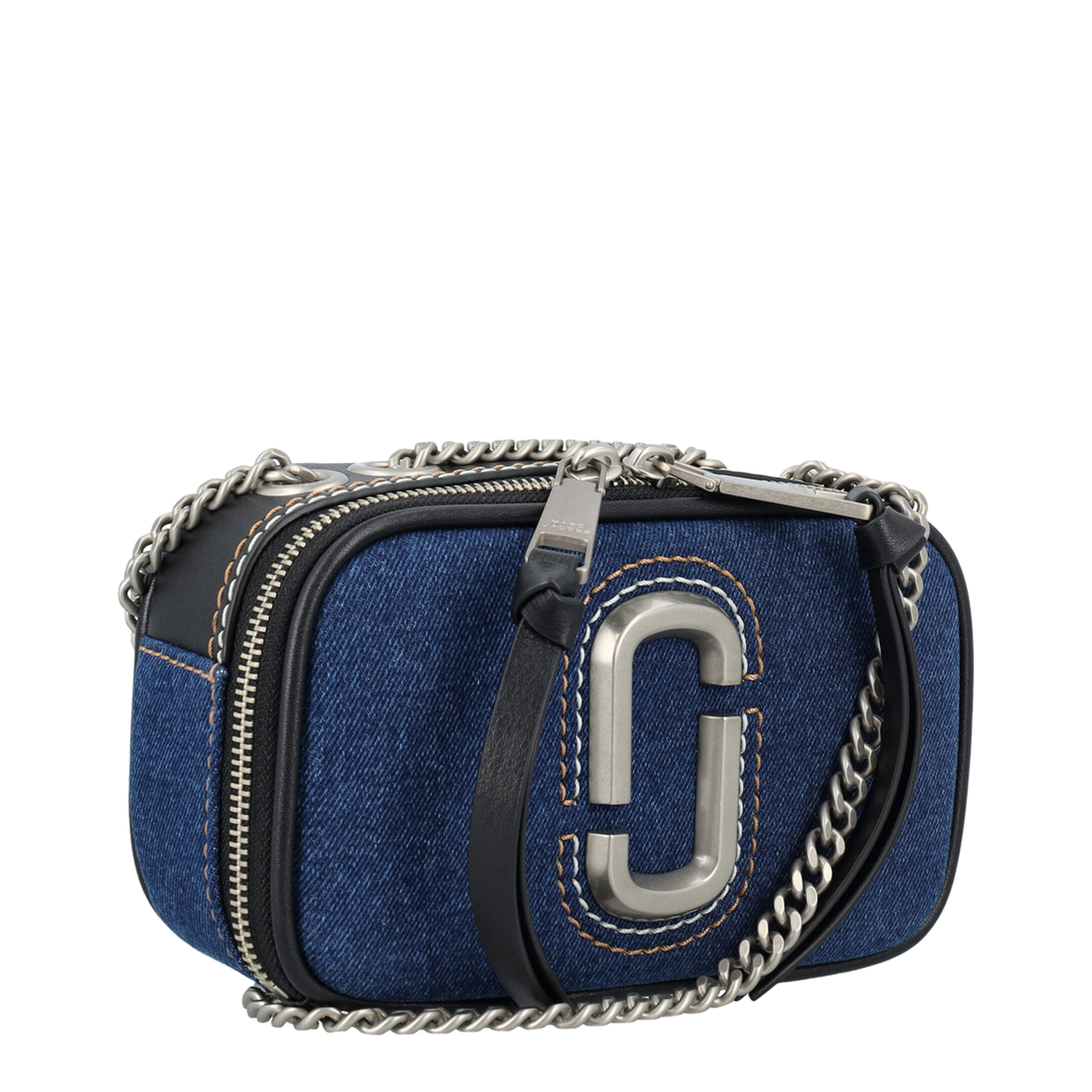 Denim Chain Snapshot Bag - Image 1
