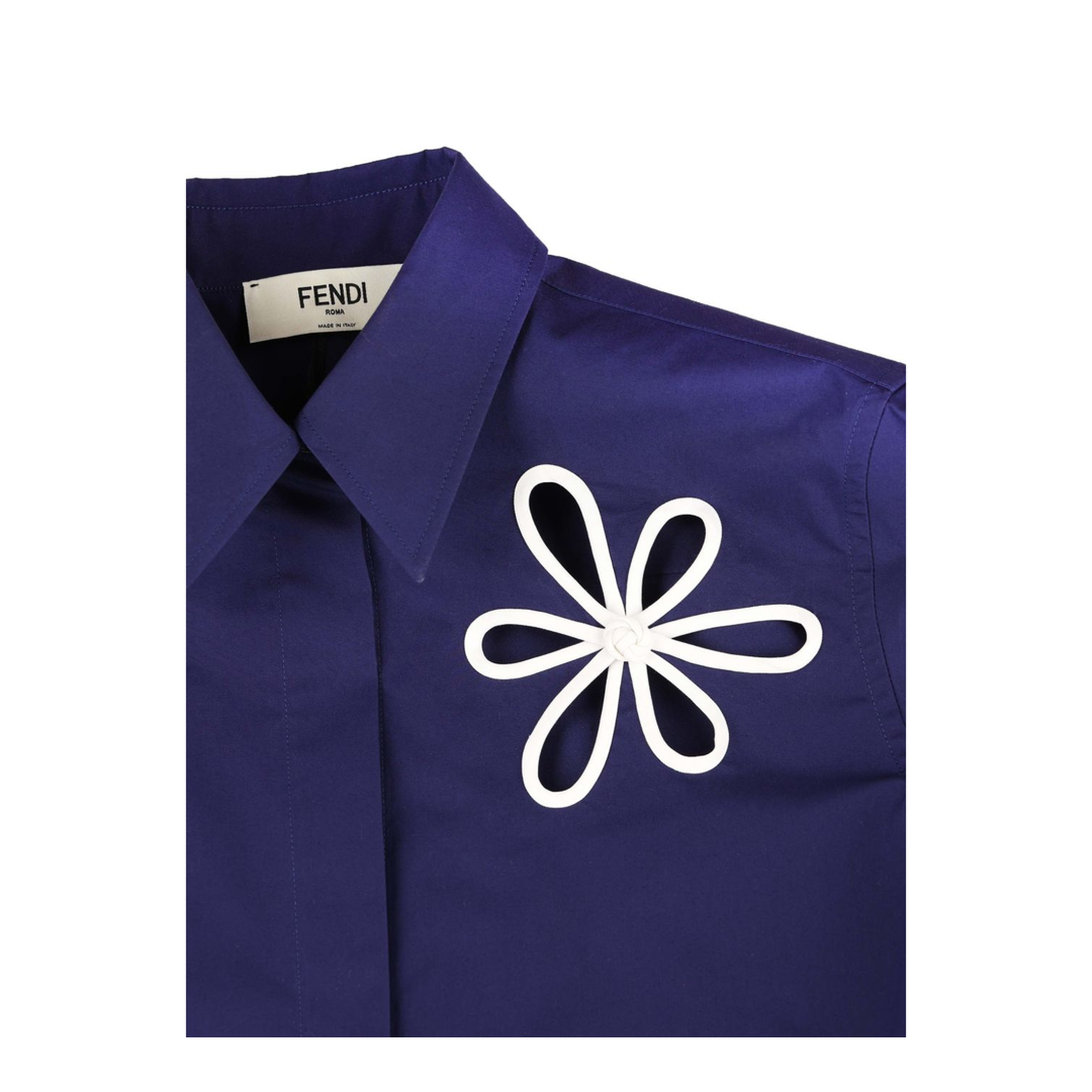 Dark Blue Poplin Shirt - Image 2