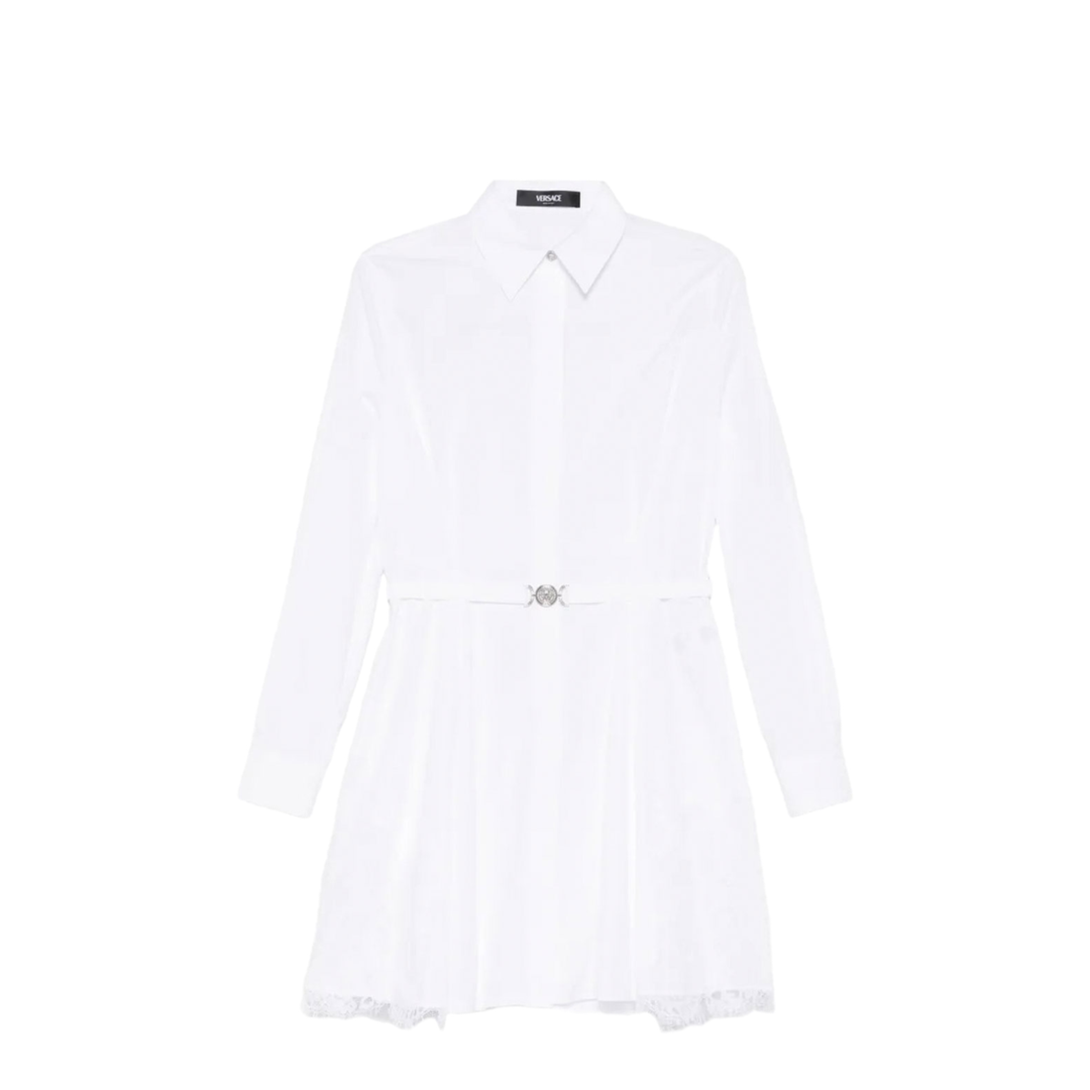 Belted Cotton Shirt Dress - Image 1
