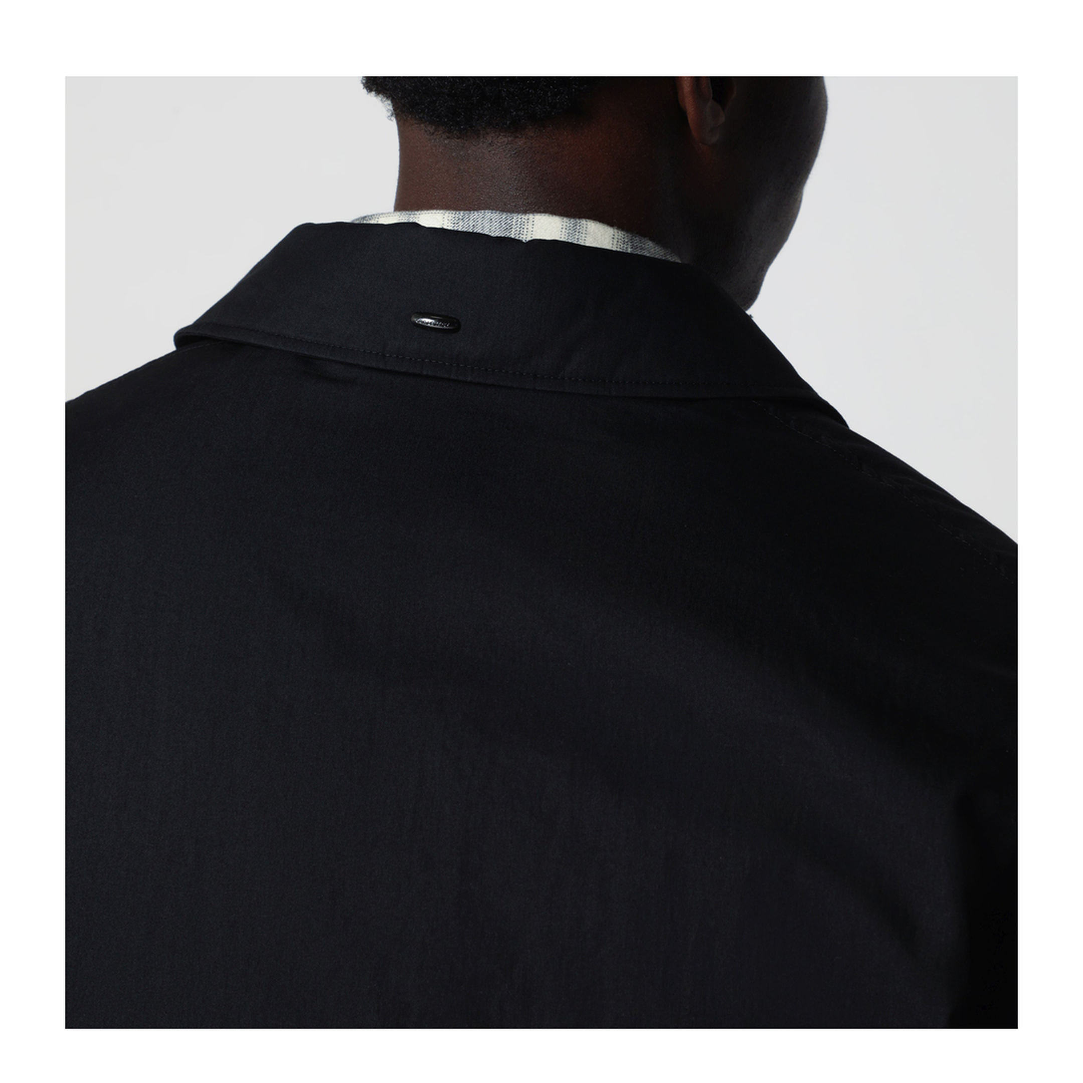 Avenue Puffa Puffer Jacket in Cotton and Nylon Black - Image 2
