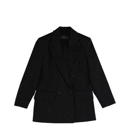 Wool Twill Jacket In Black - Image 1