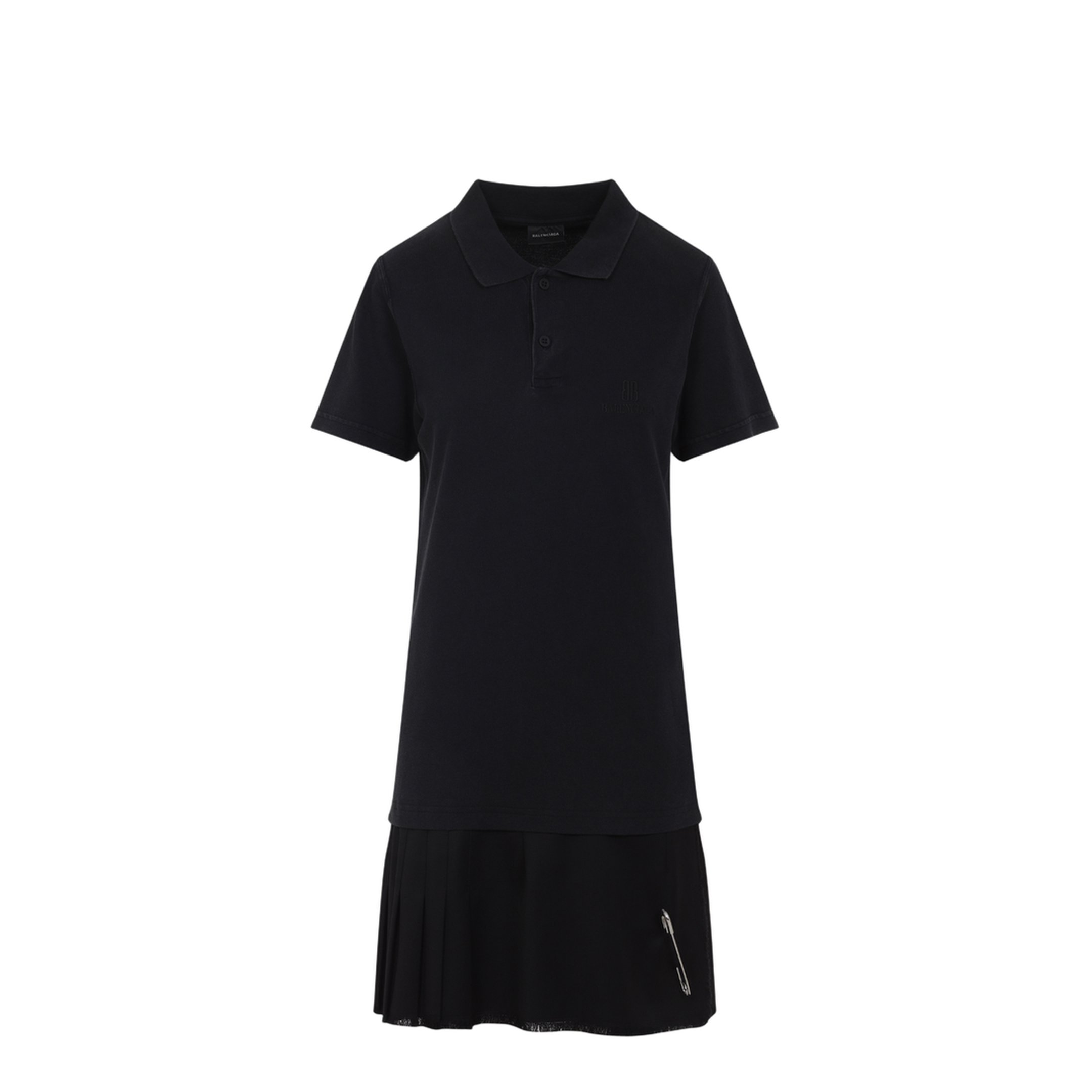 Layered Polo Mini Dress - Image 1