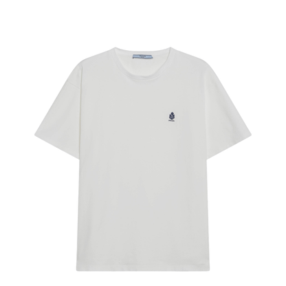 White Garment-Dyed Jersey T-Shirt - Image 1