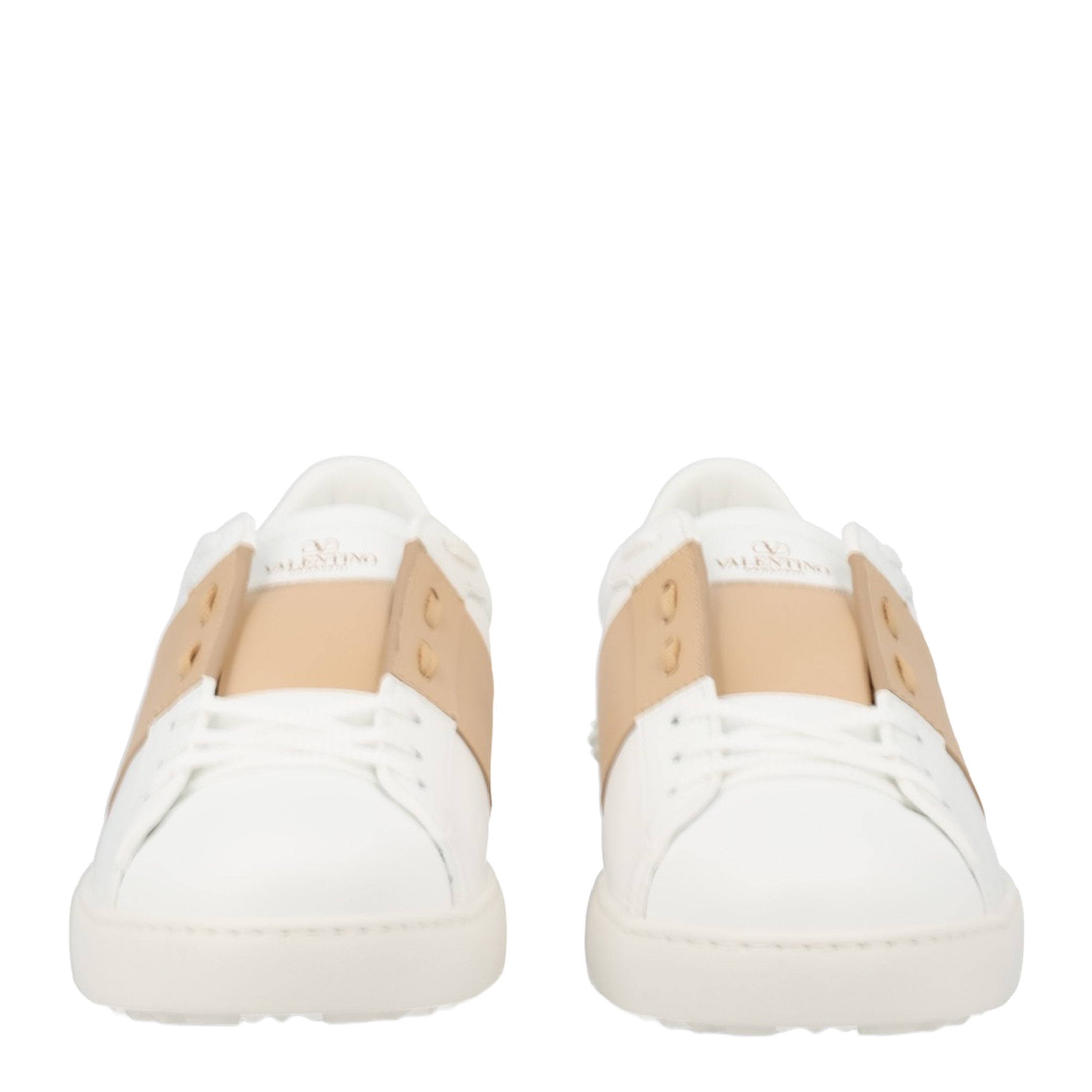 Open Sneaker in Smooth Leather - White - Image 4