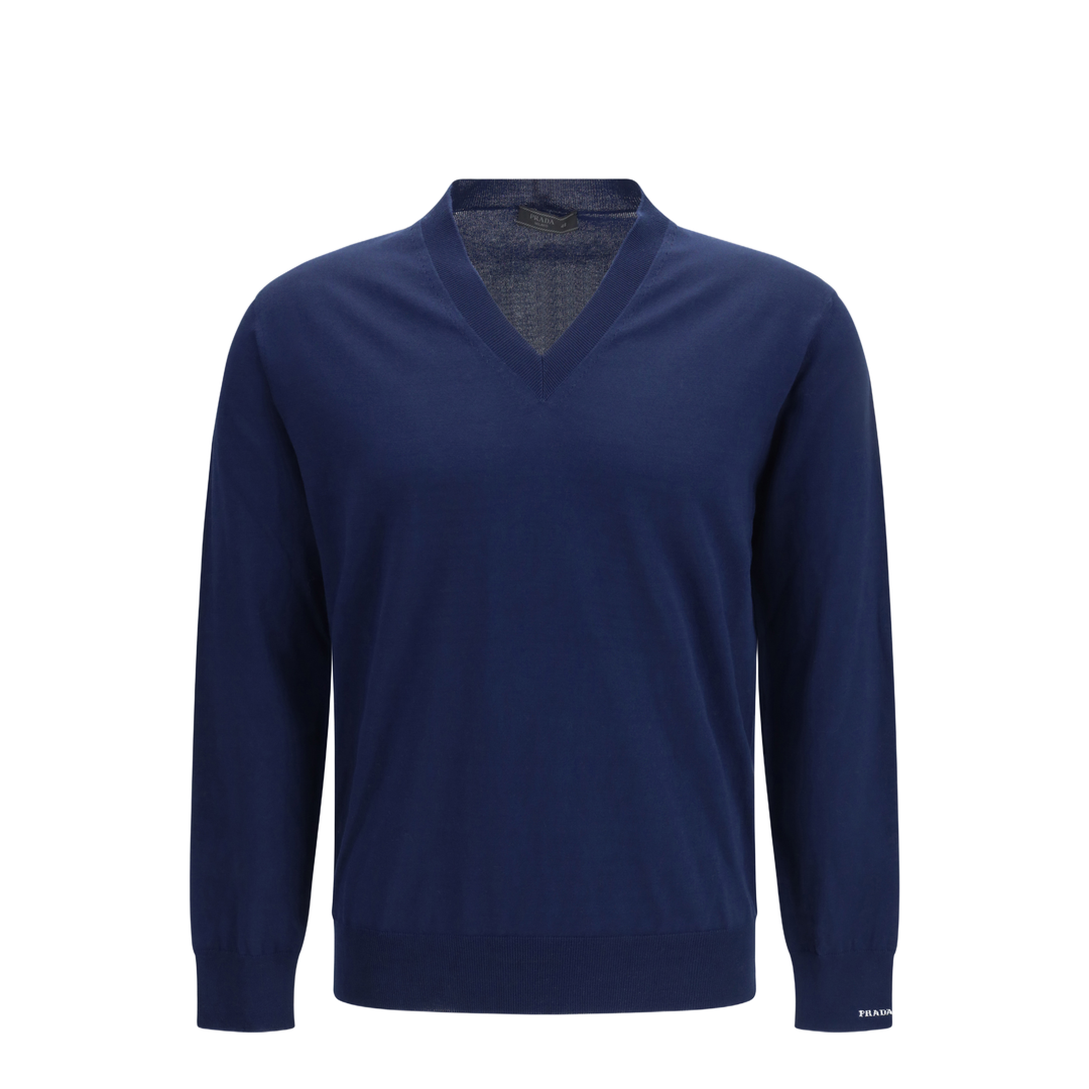 Cotton V-neck Sweater - Image 1