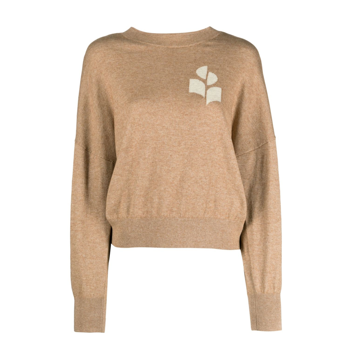 Camel Crewneck Sweater - Image 1