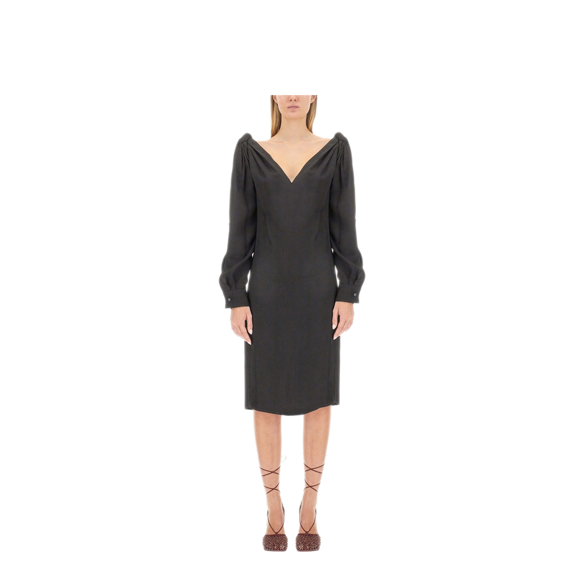 Viscose Midi Dress - Image 1