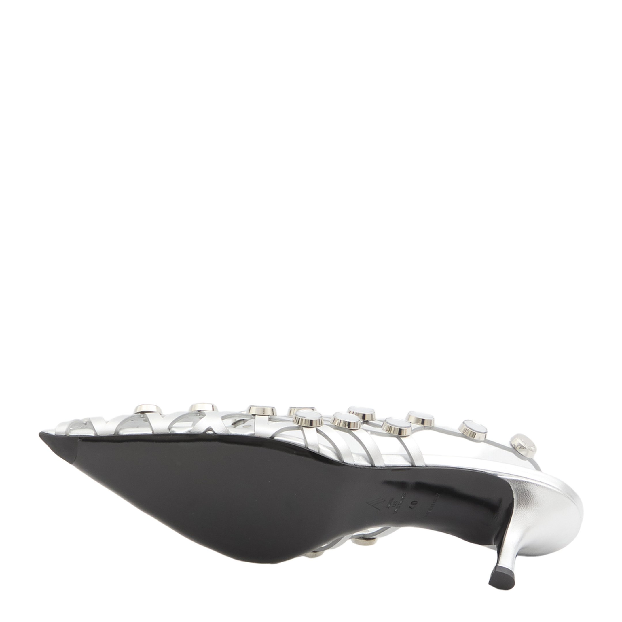 Grid Silver Slingback - Image 4