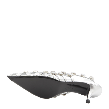 Grid Silver Slingback - Image 4