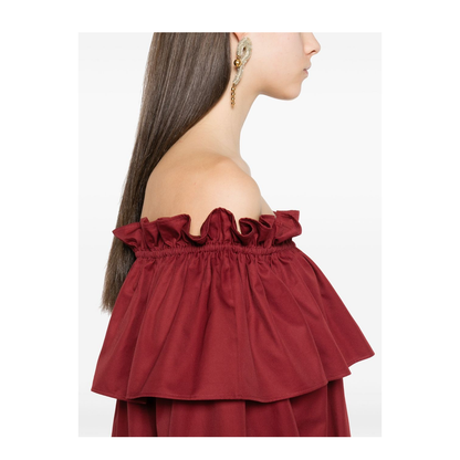 Ruffled Dress in Cotton Twill - Image 4