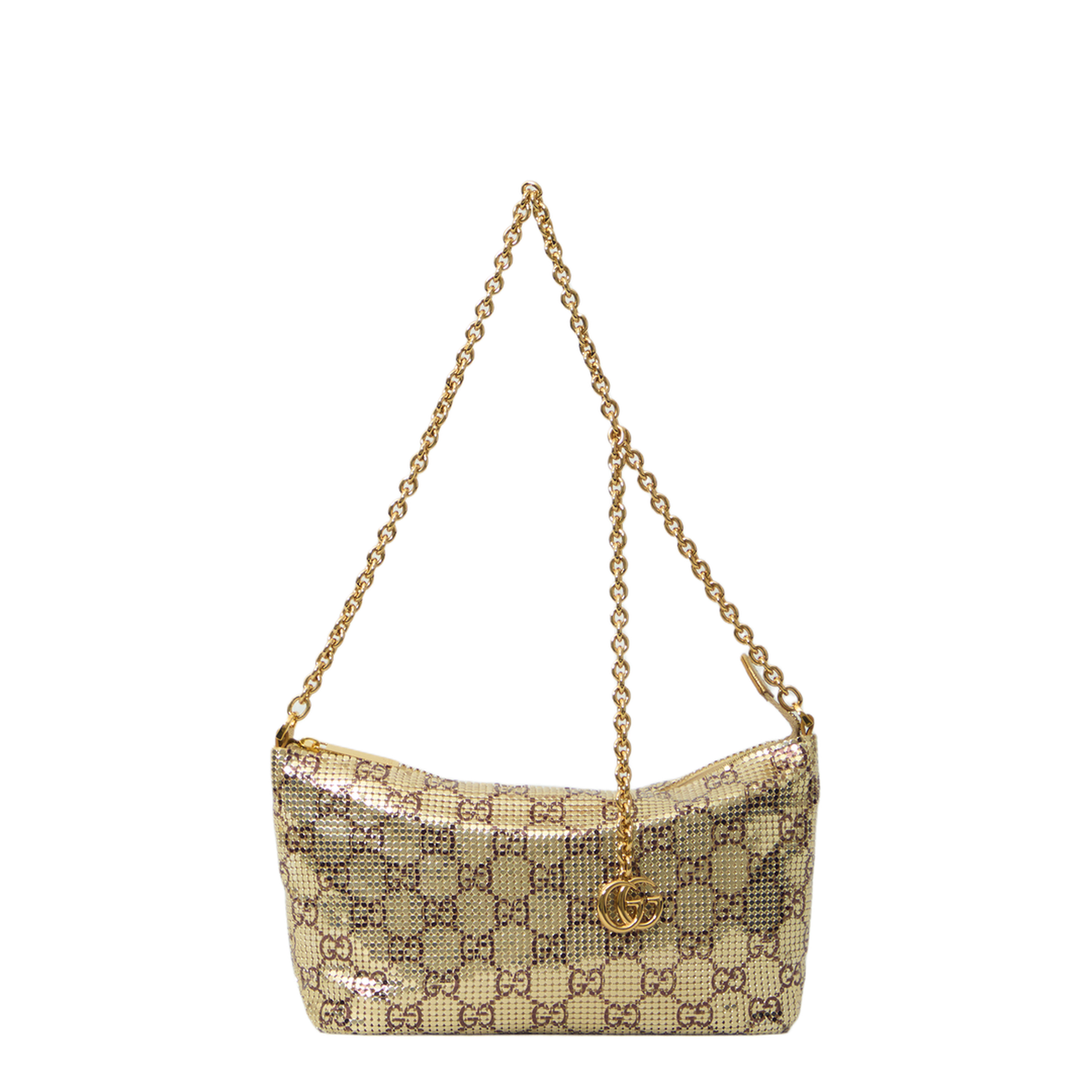 Metallized Evening Bag with Charm - Image 1