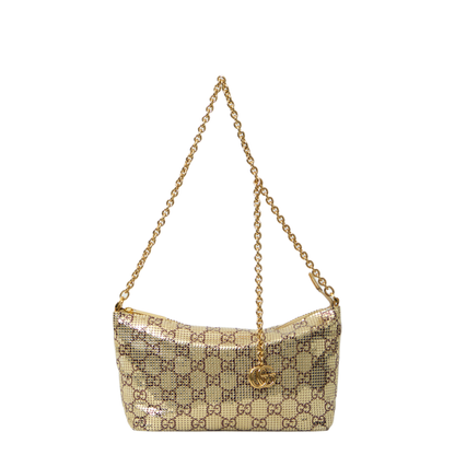 Metallized Evening Bag with Charm - Image 1