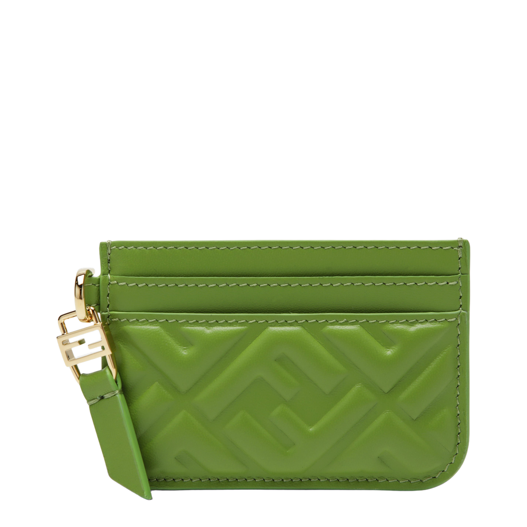 Baguette Card Case Forest Green Nappa Leather - Image 1