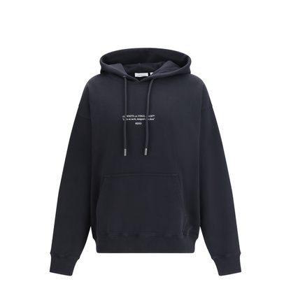 Statement Black Cotton Sweatshirt - Image 1