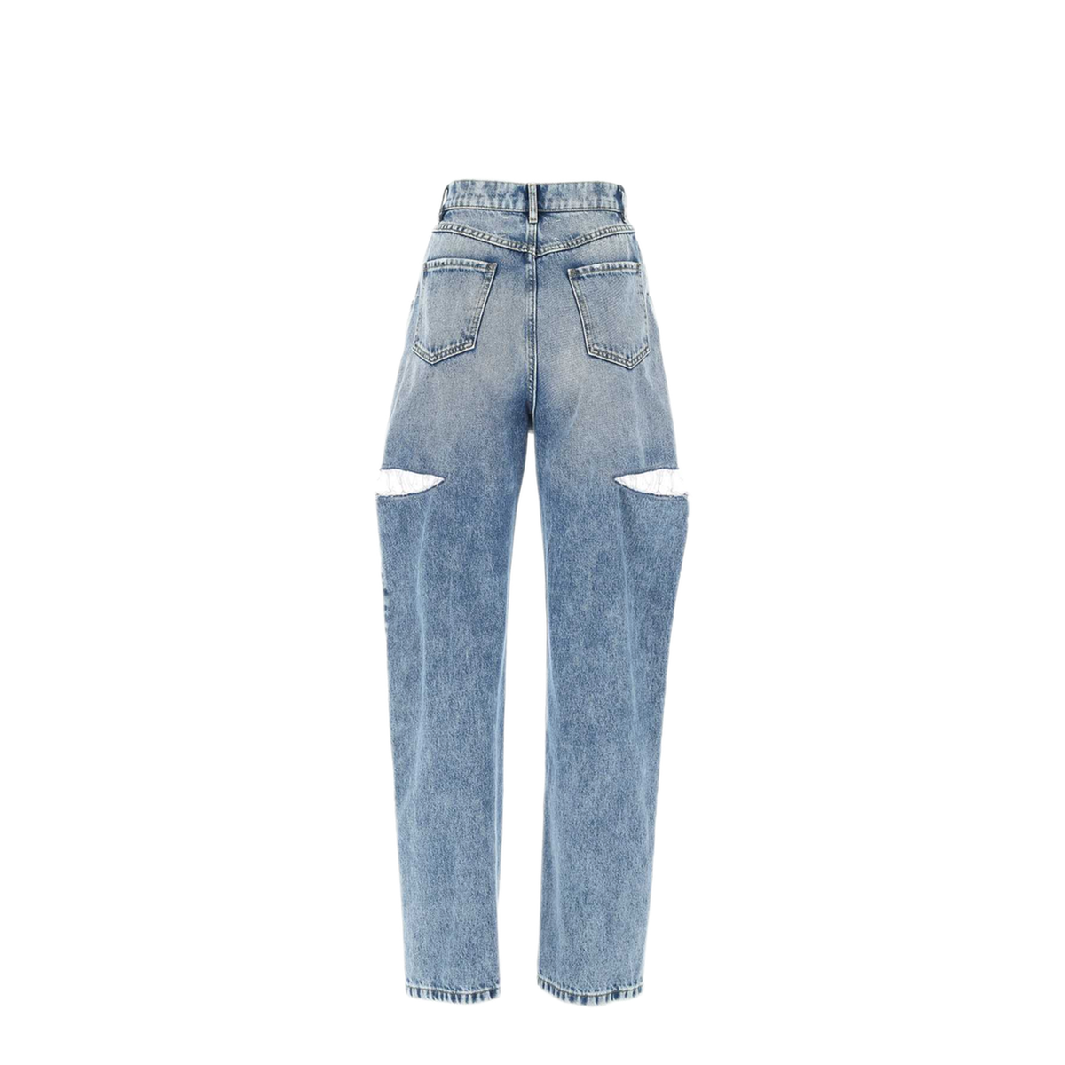 Denim Jeans with Slash Details - Image 2
