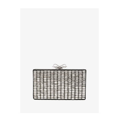 AQUA Crystal Clutch - Silver - Image 1