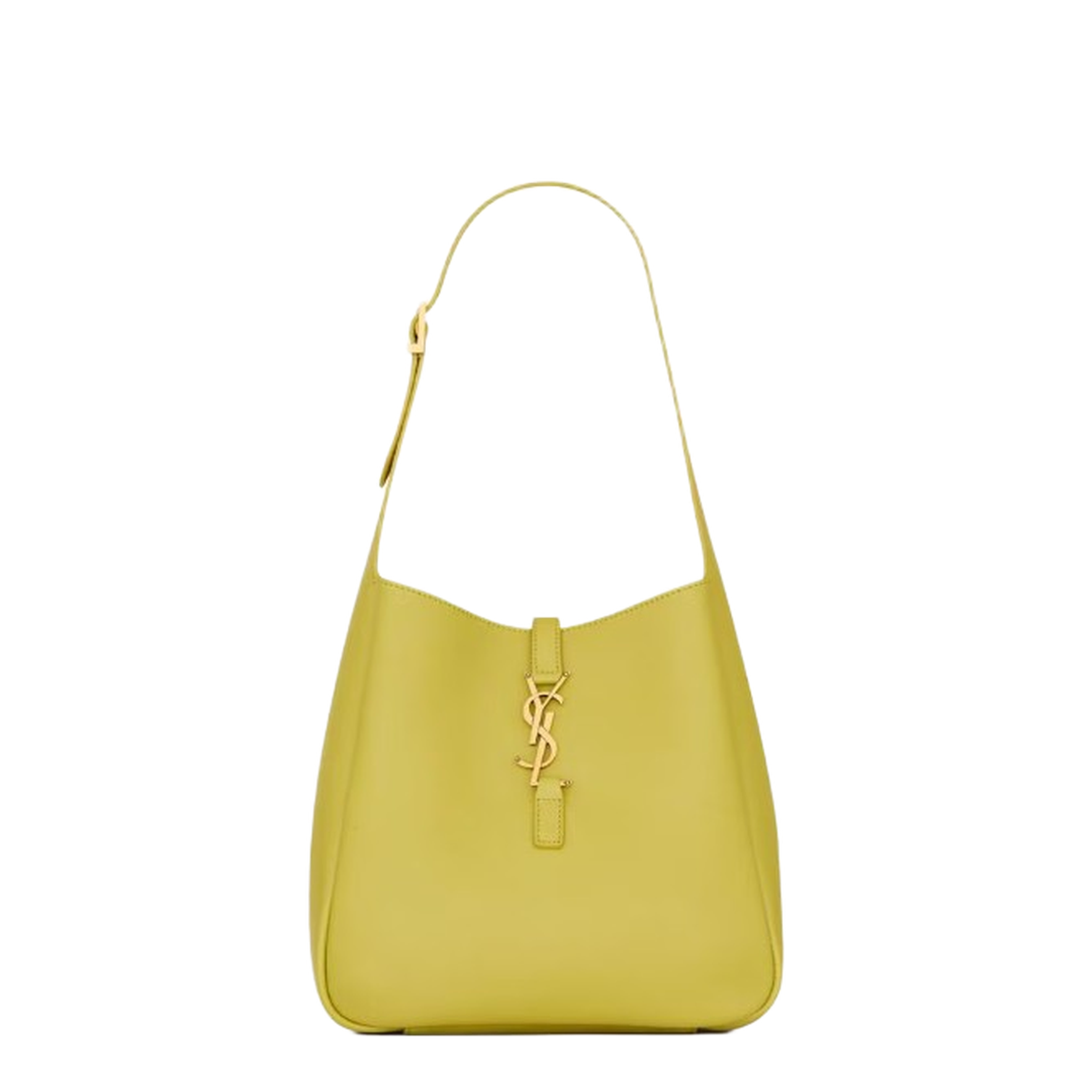 Supple Small Bag in Grained Leather in Yellow - Image 1