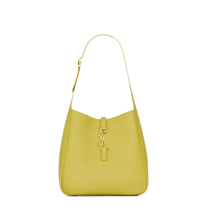 Supple Small Bag in Grained Leather in Yellow - Image 1
