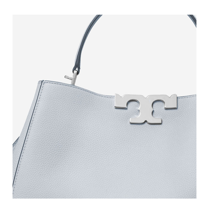 Eleanor Leather Handbag - Light Blue - Image 4
