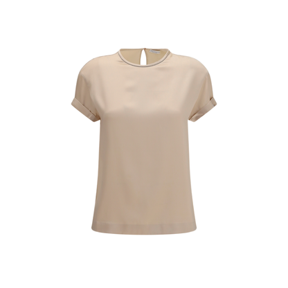 Silk Blouse With Monili Chain - Image 1