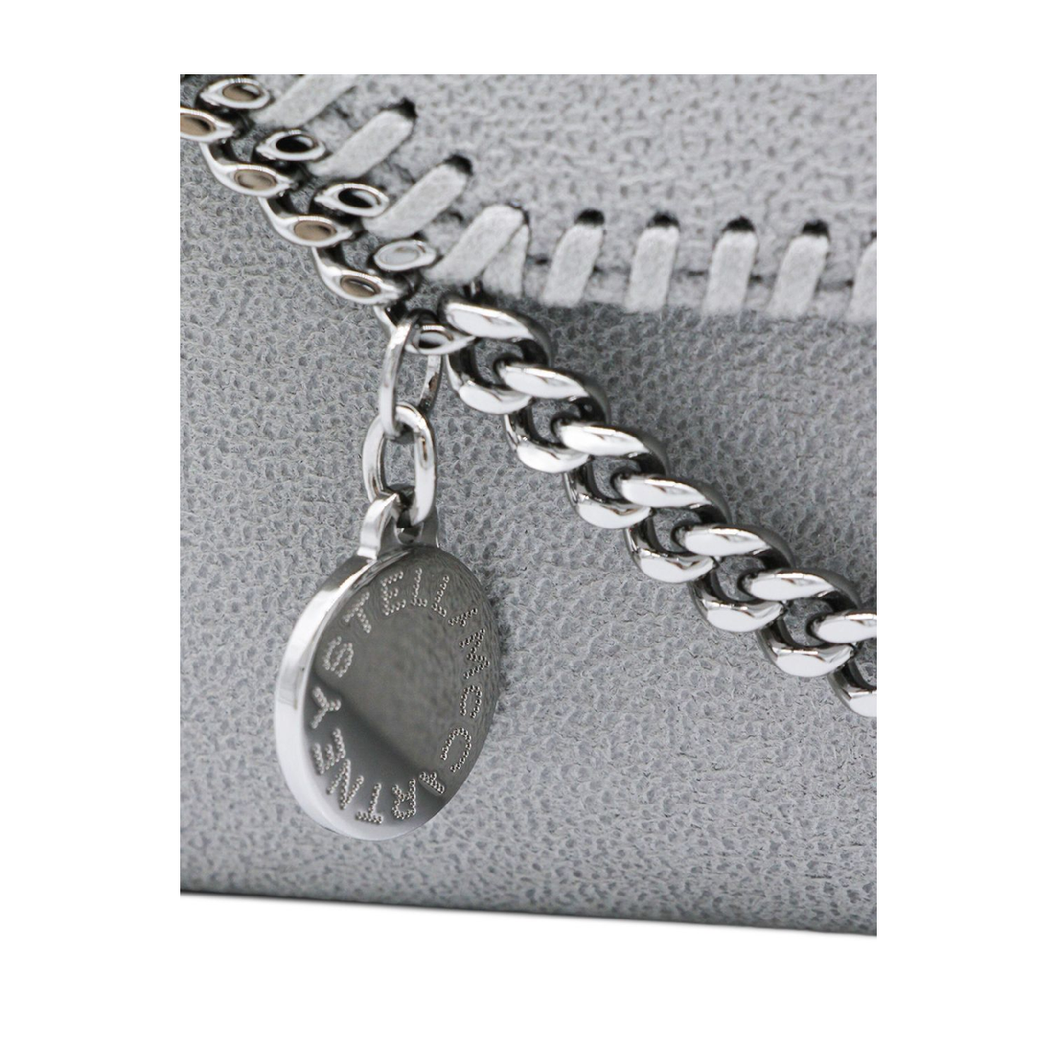 Falabella Continental Wallet With Chain - Light Grey - Image 3
