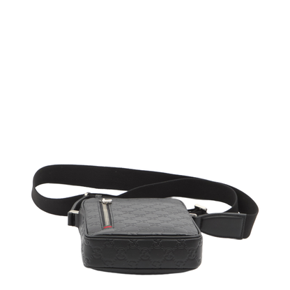 GG Emblem Small Calfskin Crossbody Bag - Black - Image 3