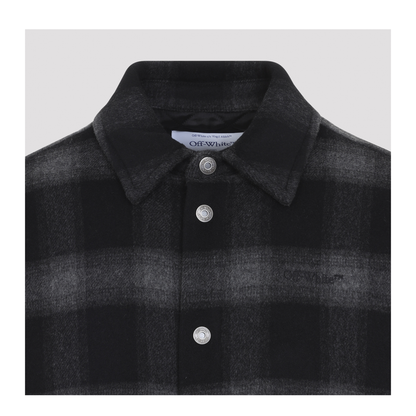 Flannel Wool Overshirt Padded Coat - Image 6