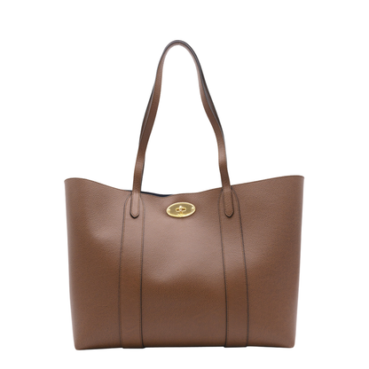 Bayswater Small Small Classic Grain Leather Tote - Oak - Image 1