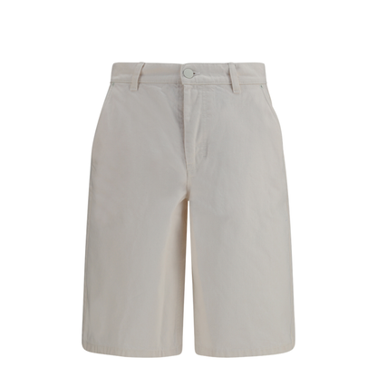 Wide Twill Cotton Shorts - Image 1