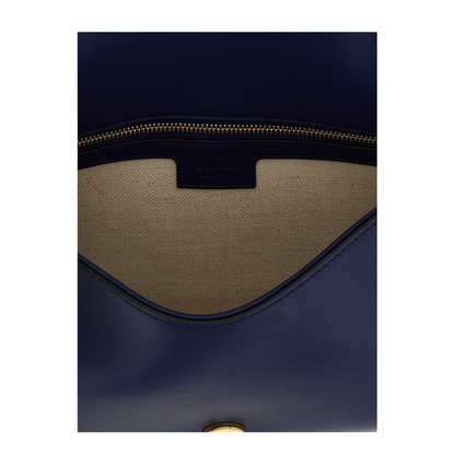 Blondie Medium Top Handle Bag in Blue Leather - Image 2