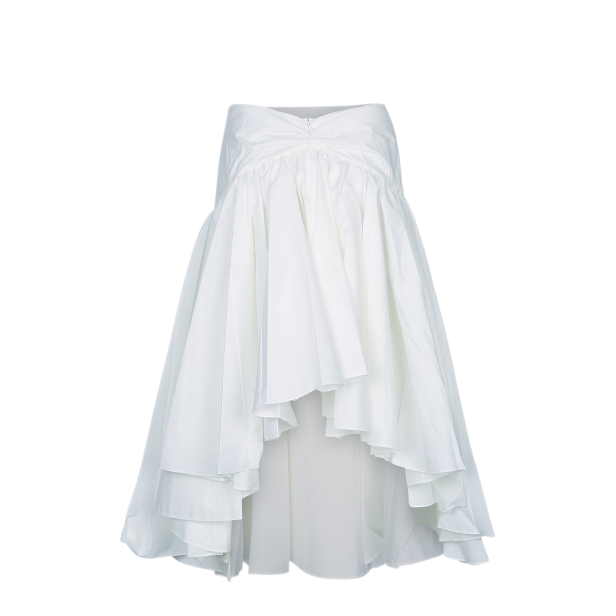 Draped Midi Skirt with Godet - Image 2