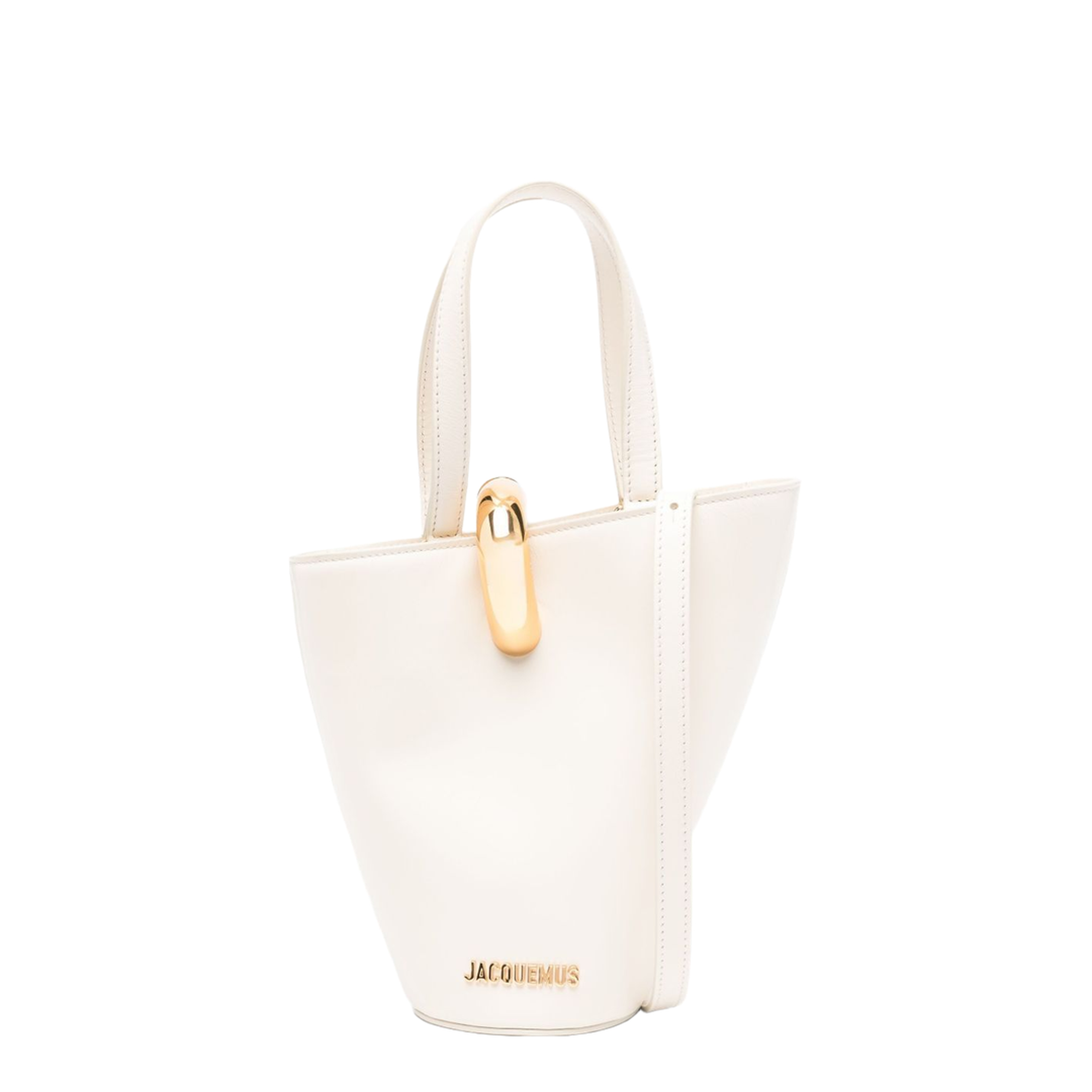 Bambola Small Calfskin Shoulder Bag - Light Ivory - Image 1