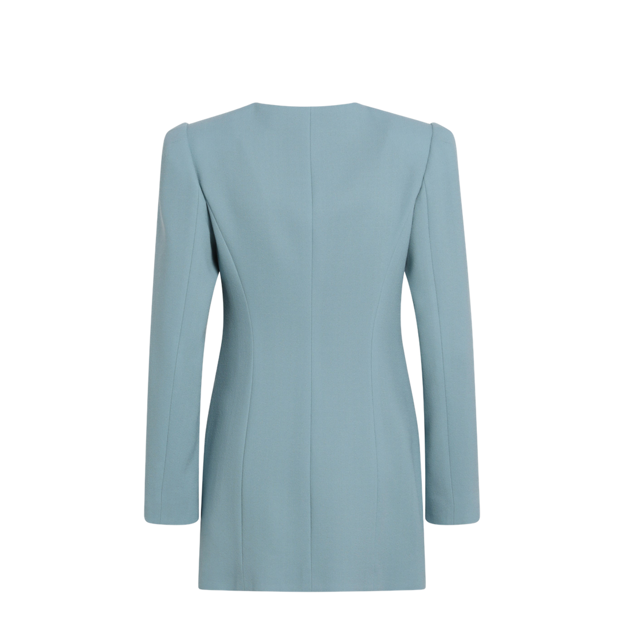 Light Blue Crispy Light Wool Jacket - Image 2