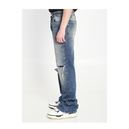 Ripped-Knees Bootcut Jeans - Image 3
