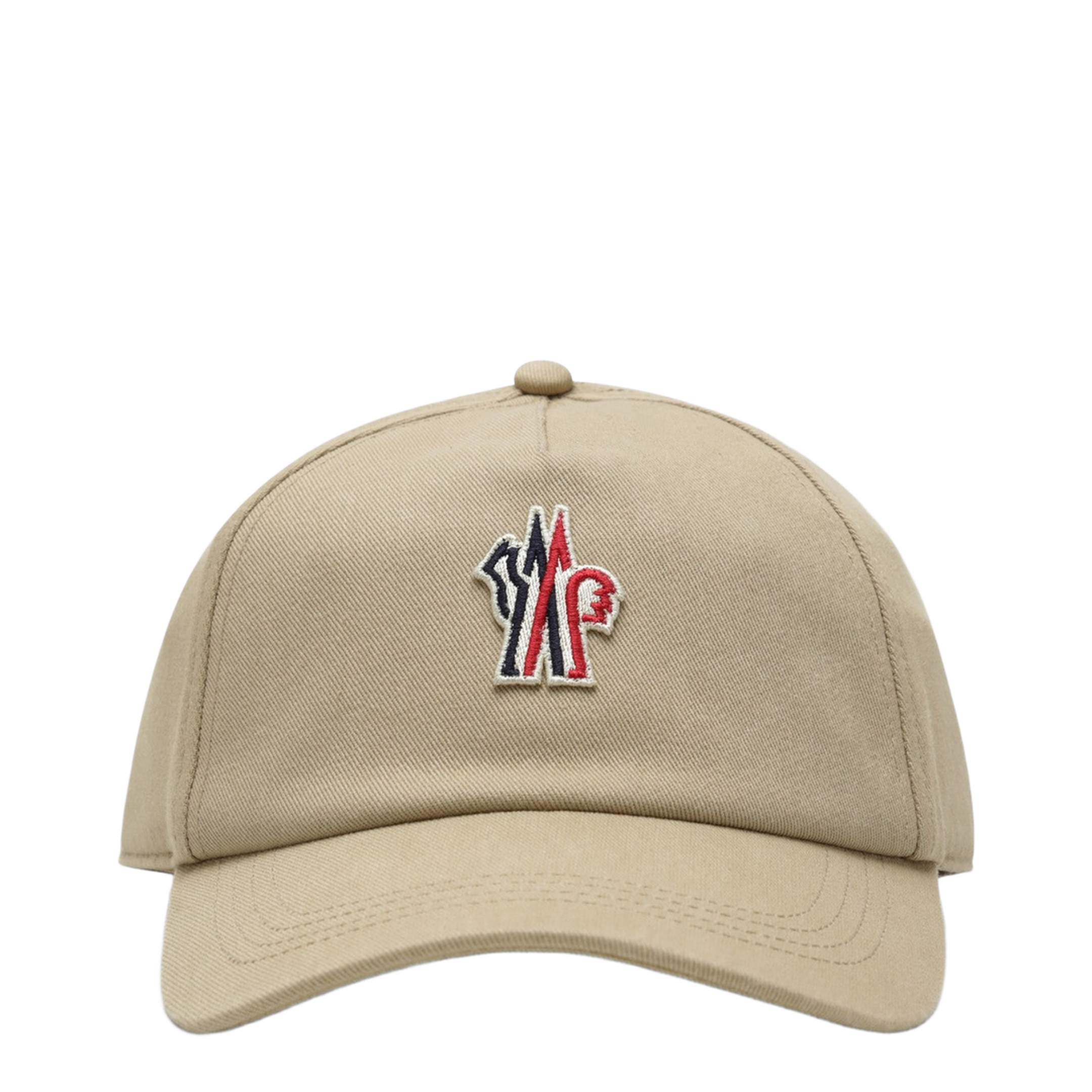 Beige Baseball Cap with Logo Patch - Image 1