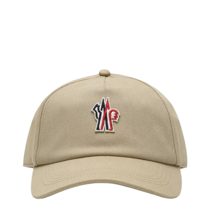 Beige Baseball Cap with Logo Patch - Image 1