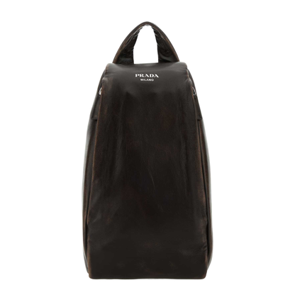 Dark Brown Nappa Leather Backpack - Image 3