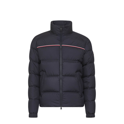 Navy Blue Bouvaque Short Down Jacket - Image 1