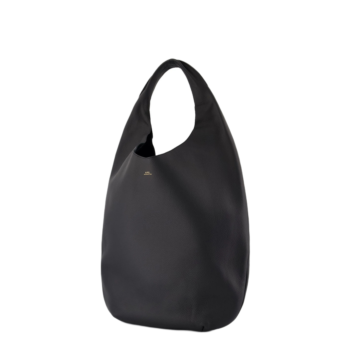Le Neige Cowhide Leather Tote Bag - Noir - Image 3
