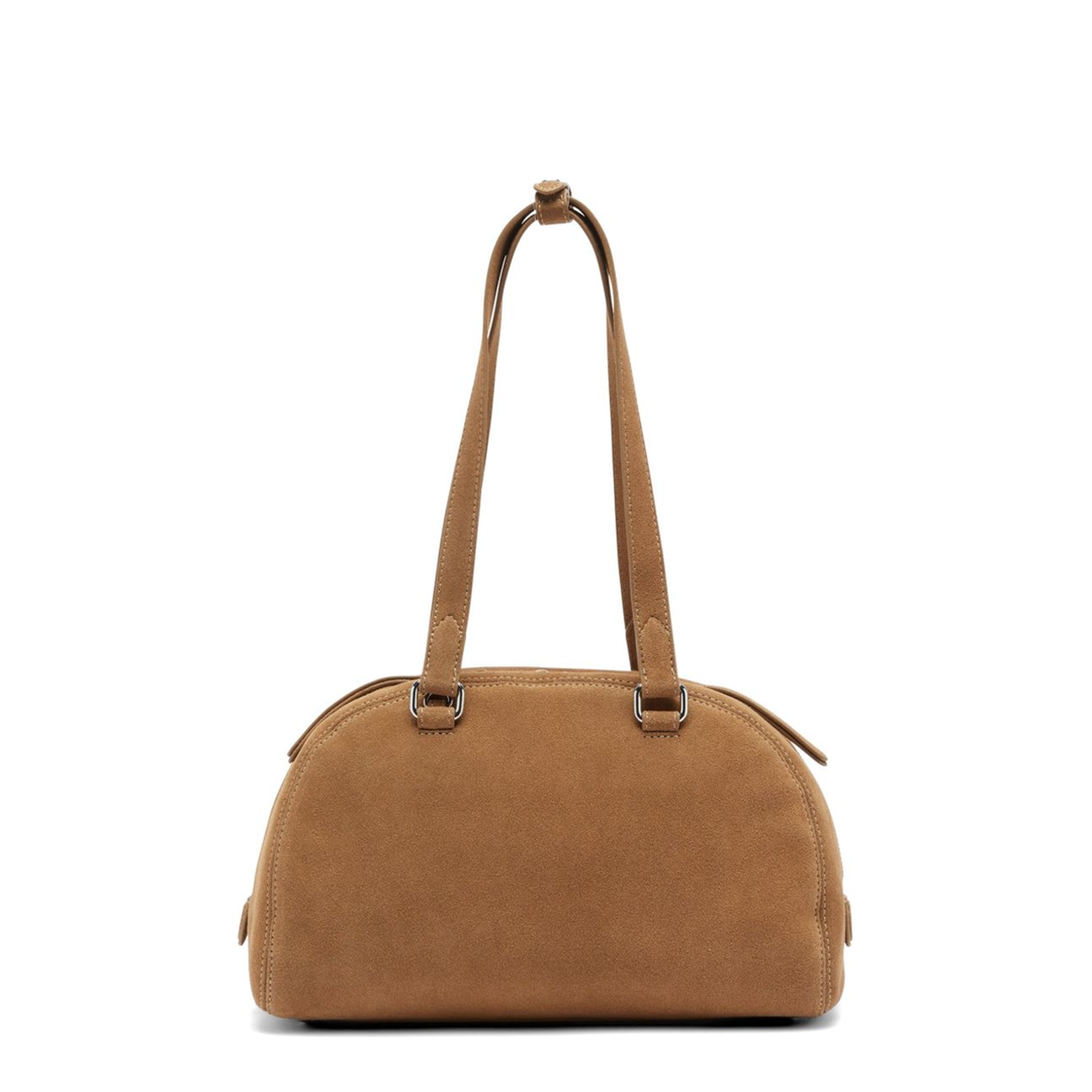 1DR Dome One Size Suede Shoulder Bag - Beige - Image 5