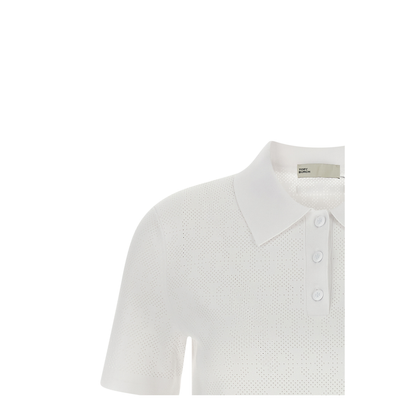Pointelle Viscose Polo Shirt - Image 3