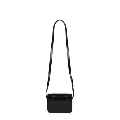 Hourglass Small Flap Bag in Black - Image 3